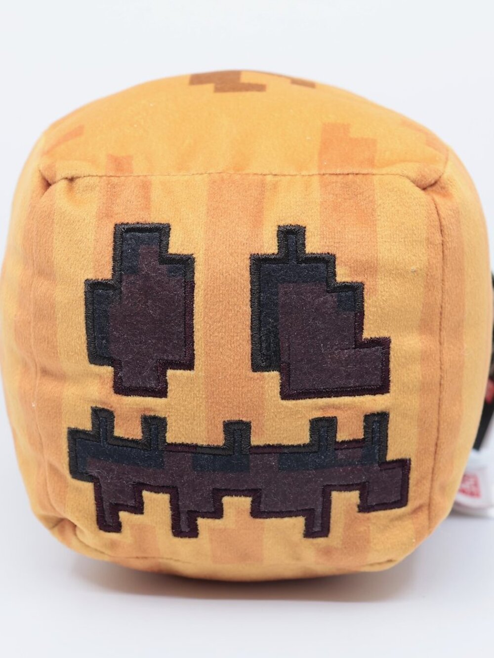 Minecraft Block Head 'Carved Pumpkin' Jack-O-Lantern Plush 4" Mattel NWT